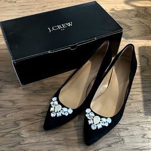 Esme Jeweled Kitten Heels JCrew